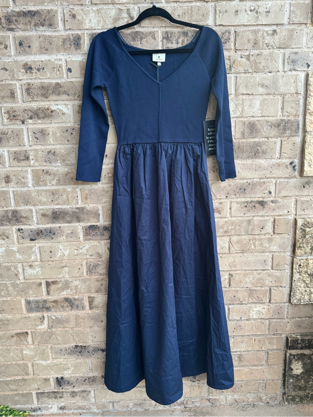 Tuckernuck Navy Clea Maxi Dress Size Large NWT - Picture 7 of 16